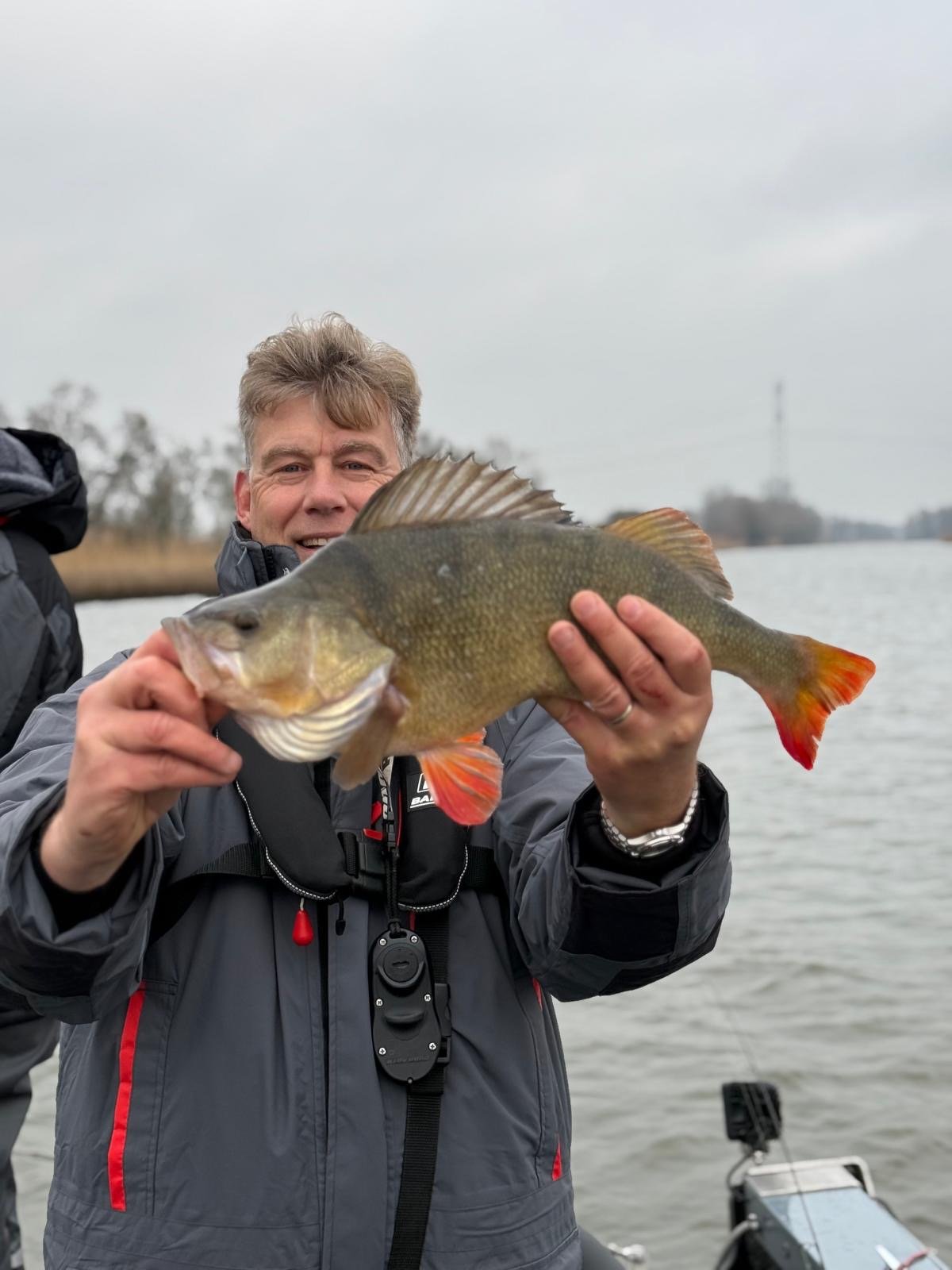 Mooie baars gevangen in de Biesbosch