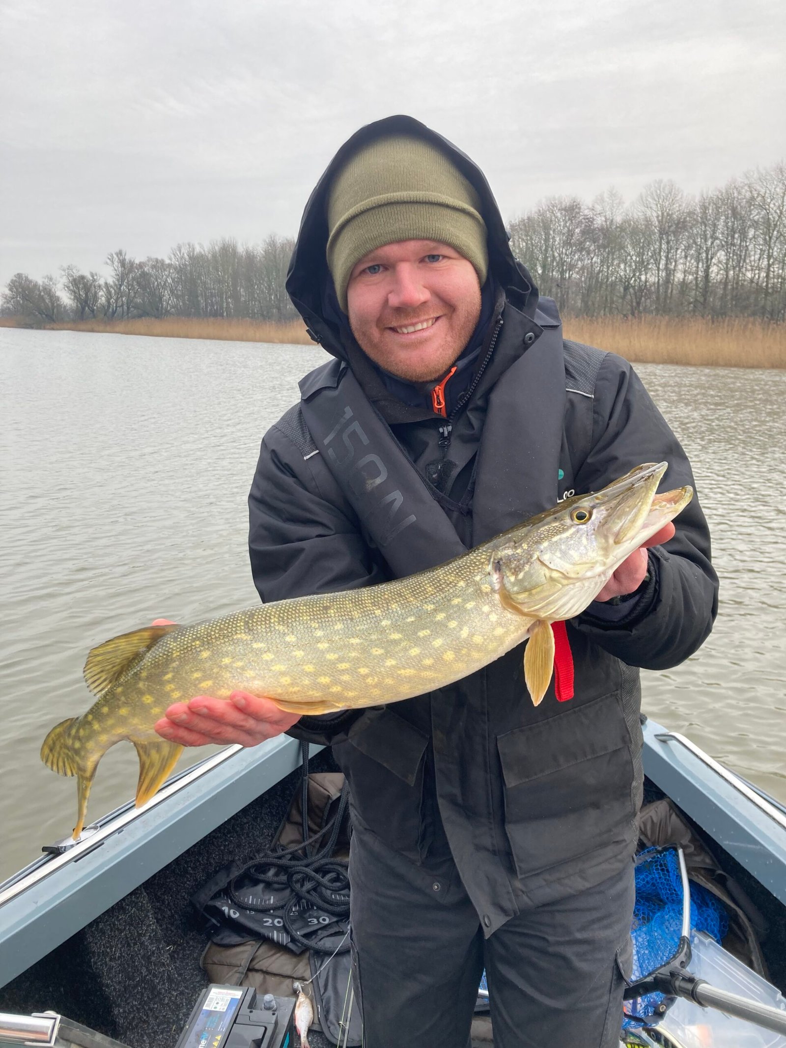 Leuke snoek gevangen door Marcus in de Biesbosch